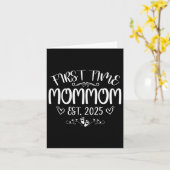 Womens First Time Mommom Est 2025 Soon To Be Mom M Karte (Gelbe Blume)