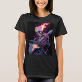 women's flaming rock skeleton t-shirt (Vorderseite)
