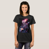 women's flaming rock skeleton t-shirt (Vorne ganz)
