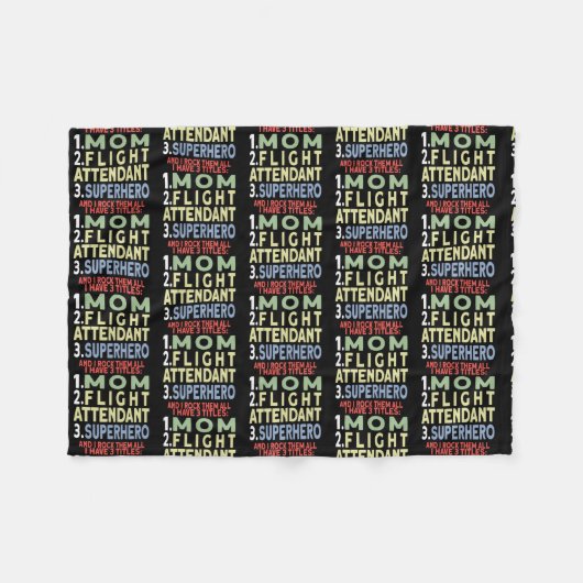 Womens Flight Attendant  Fleecedecke (Vorderseite (Horizontal))