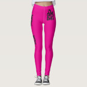 Women's Football Gameday Pink Leggings (Vorderseite)