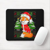 Womens Fox Christmas Lights Santa Costume Ugly Xma Mousepad (Mit Mouse)