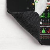 Womens Fox Terrier Dog Ugly Christmas Sweaters Hol Mousepad (Ecke)