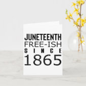 Womens Freeish Juneteeth Seit 1865 Schwarze Geschi Karte (Gelbe Blume)