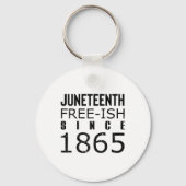 Womens Freeish Juneteeth Seit 1865 Schwarze Geschi Schlüsselanhänger (Vorderseite)