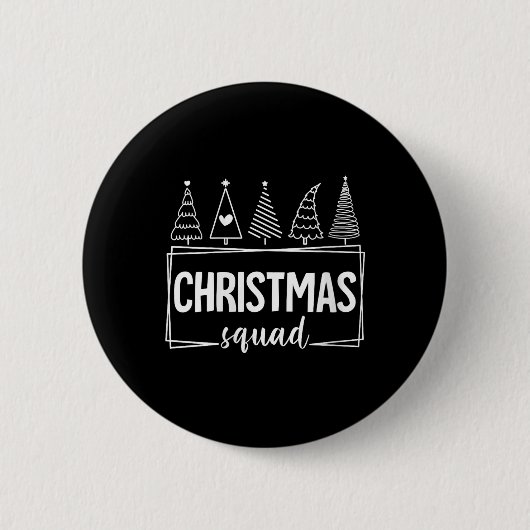 Womens Frohe Weihnachtsbaum Weihnachtsbaum Button (Vorderseite)
