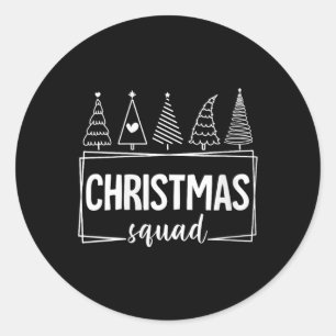 Womens Frohe Weihnachtsbaum Weihnachtsbaum Runder Aufkleber