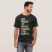 Women's Fun Happy Letter Printed T-Shirt (Vorne ganz)