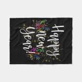 Womens Fun Happy New Year Day Eve Party Fireworks Fleecedecke (Vorderseite (Horizontal))