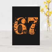 Womens Fun Six Seven 6 7 Meme Design Couples Hallo Karte (Gelbe Blume)