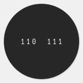 Womens Funny 67 Meme Binary Code Computer Science  Runder Aufkleber (Vorderseite)