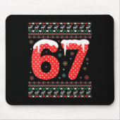 Womens Funny 67 Meme Christmas Pjs Six Seven Gen A Mousepad (Vorne)