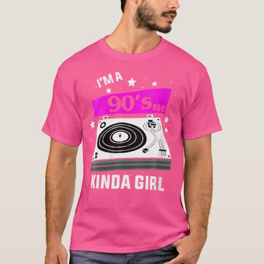 Womens Funny 90S Music Quote I'M A 90'S Rb Kinda G T-Shirt (Vorderseite)