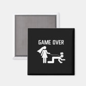 Womens Funny Bride Groom Wedding Bachelor Bachelor Magnet (Vorderseite/Rückseite)