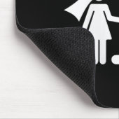 Womens Funny Bride Groom Wedding Bachelor Bachelor Mousepad (Ecke)