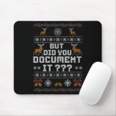Womens Funny But Did You Doent It Holiday Office U Mousepad (Mit Mouse)