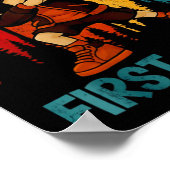 Womens Funny Dabbing Katze Bruh ich bin in der ers Poster (Ecke)