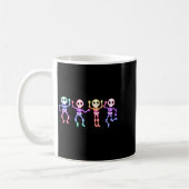 Womens Funny Dancing Skeletons Ghost Glow In The H Kaffeetasse (Links)