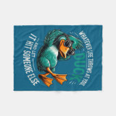 Womens Funny Duck Graphic Tees Men Women Teens Fun Fleecedecke (Vorderseite (Horizontal))