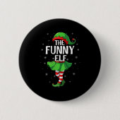 Womens Funny Elf Christmas Girls Women Elf Squad X Button (Vorderseite)