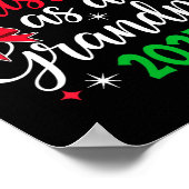 Womens Funny First Christmas As Grandpa 2025 Match Poster (Ecke)