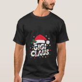 Womens Funny Gigi Claus Merry Christmas Lights Xma T-Shirt (Vorderseite)