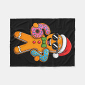 Womens Funny Gingerbread Six Seven 67 Ice Cream Ch Fleecedecke (Vorderseite (Horizontal))