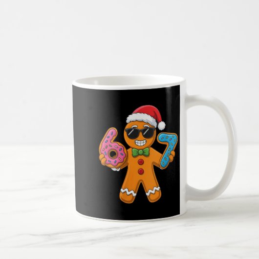 Womens Funny Gingerbread Six Seven 67 Ice Cream Ch Kaffeetasse (Rechts)