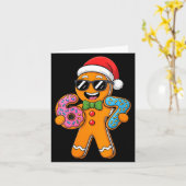 Womens Funny Gingerbread Six Seven 67 Ice Cream Ch Karte (Gelbe Blume)