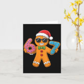 Womens Funny Gingerbread Six Seven 67 Ice Cream Ch Karte (Gelbe Blume)