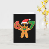 Womens Funny Gingerbread Six Seven 67 Ice Cream Dr Karte (Gelbe Blume)