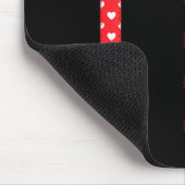 Women's Funny Hearts Bow Tie Suspenders Valentine' Mousepad (Ecke)