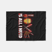 Womens Funny Horror Love Is All I Need Slasher Val Fleecedecke (Vorderseite (Horizontal))