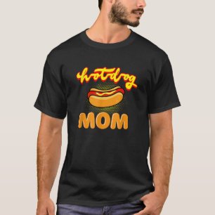 Womens Funny Hotdog Mama Hot Dog Outfit Kleidung G T-Shirt