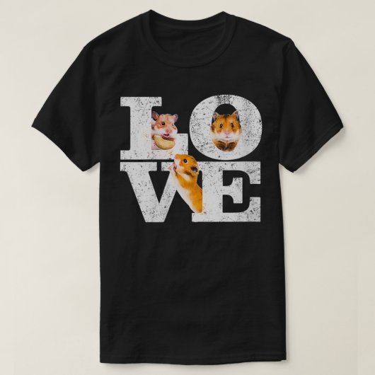 Womens Funny I Liebe Hamsters Geschenk Niedlich Ha T-Shirt (Design vorne)