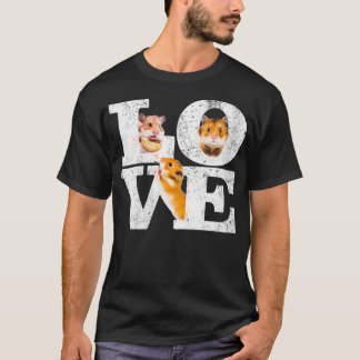 Womens Funny I Liebe Hamsters Geschenk Niedlich Ha T-Shirt