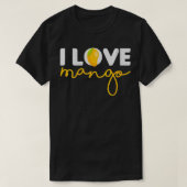 Womens Funny I Liebe Mango Summer Fruit Vibes Mang T-Shirt (Design vorne)