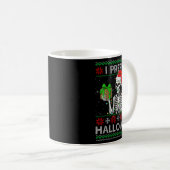 Womens Funny I Prefer Halloween Skeleton Ugly Chri Kaffeetasse (VorderseiteRechts)