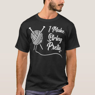 Womens Funny Knitting Zitat Nadeln Strick W T-Shirt