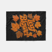 Womens Funny Leaf Blower Fall Autumn Costume Match Fleecedecke (Vorderseite (Horizontal))