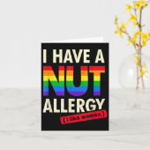 Womens Funny Lesbian Shirt Ich habe eine Nut Aller Karte (Gelbe Blume)