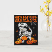Womens Funny Let's Eat Kids Punctuation Saves Gram Karte (Gelbe Blume)