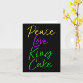 Womens Funny Mardi Gras Gift Party Quote Cute Peac Karte (Gelbe Blume)