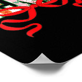 Womens Funny Merry Christmas Crew 2025 Coquette Fa Poster (Ecke)