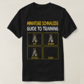 Womens Funny Miniature Schnauzer Guide zum Trainin T-Shirt (Design vorne)