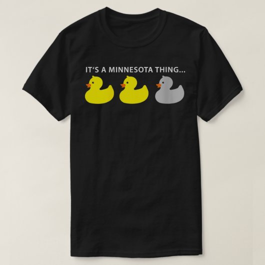 Womens Funny Minnesota Duck Duck Gray Duck VNeck T-Shirt (Design vorne)