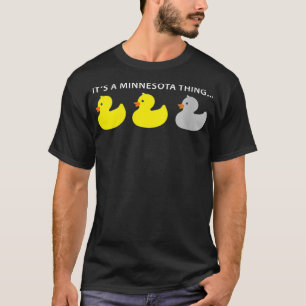 Womens Funny Minnesota Duck Duck Gray Duck VNeck T-Shirt