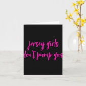 Womens Funny New Jersey Women, Jersey Girls Don't  Karte (Gelbe Blume)