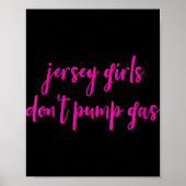 Womens Funny New Jersey Women, Jersey Girls Don't  Poster (Vorne)