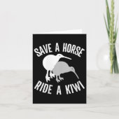 Womens Funny New Zealand Kiwi Meme Quote Save A Ho Karte (Vorderseite)